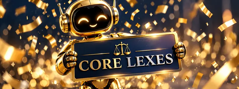 The golden Core Lexes robot celebrating the upcoming launch